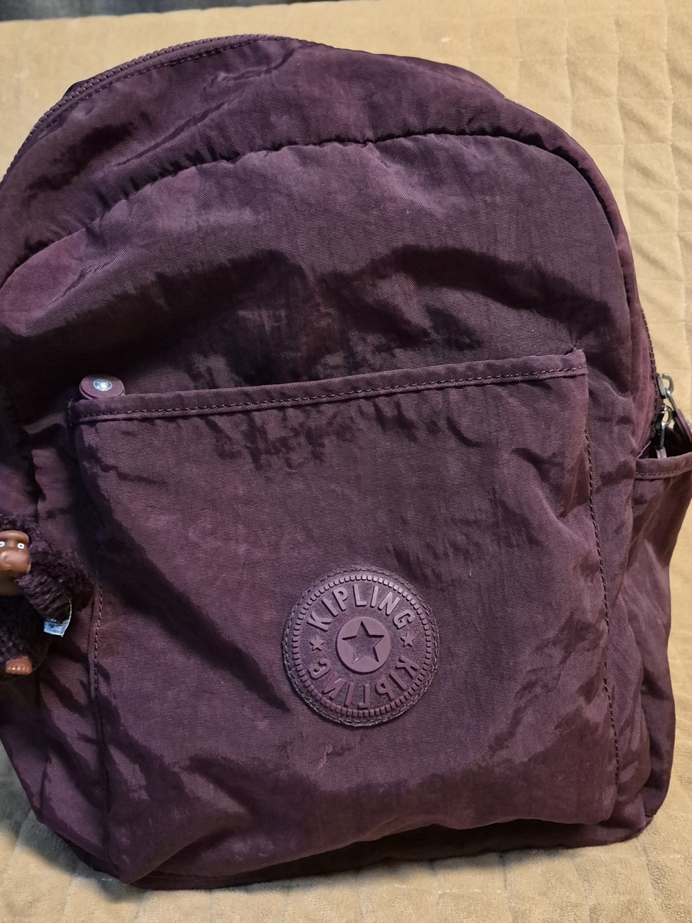 Kipling Men's Backpack in Deep Plum